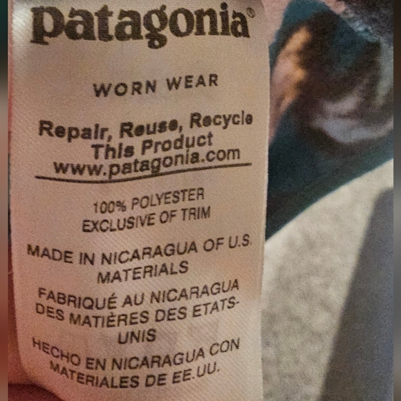**Rare** Patagonia Women's Synchilla Snap-T Fleece Blue Cream Aztec--Size Small - Picture 6 of 7
